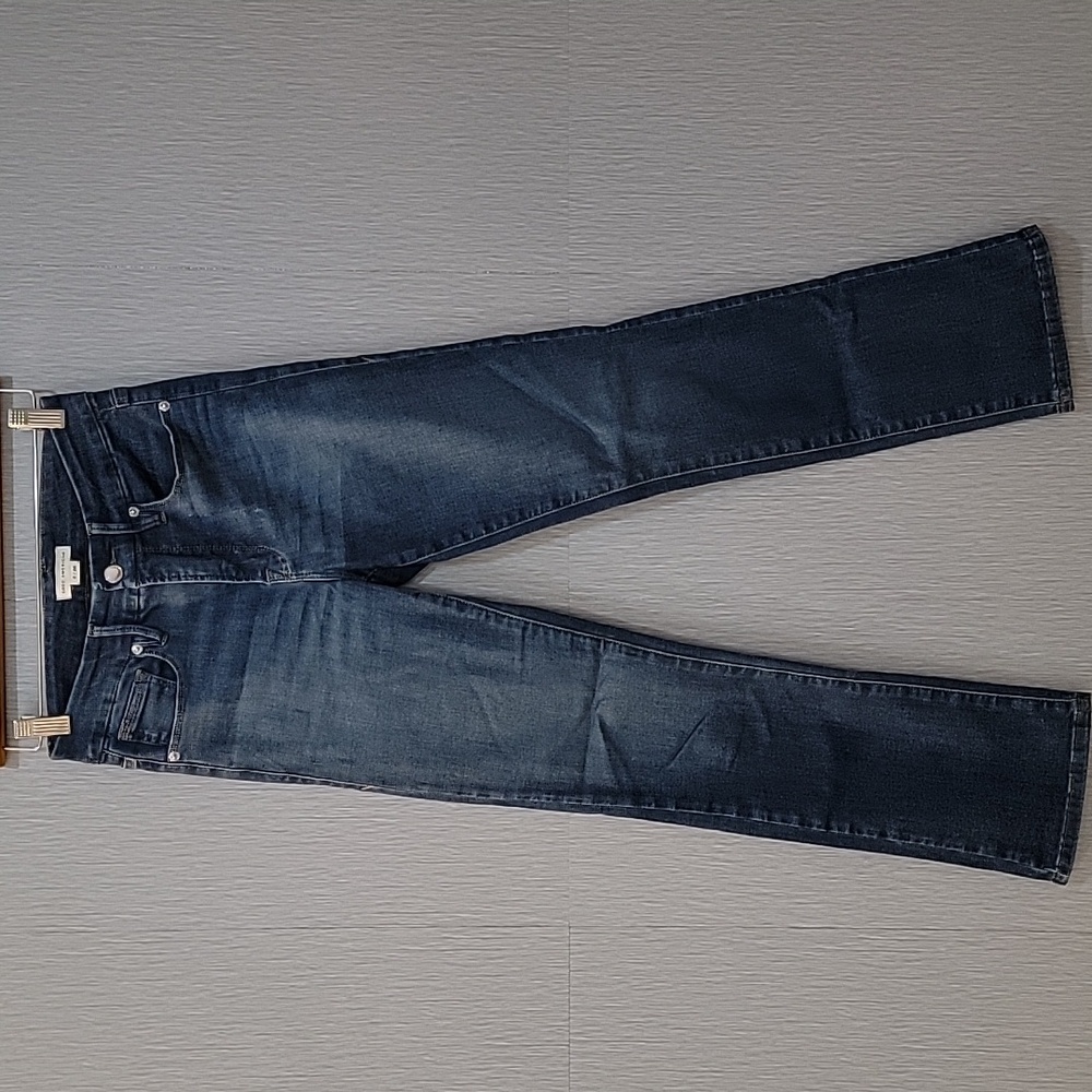 Good American Dark Blue High Rise Straight Leg Jeans Size 2/26